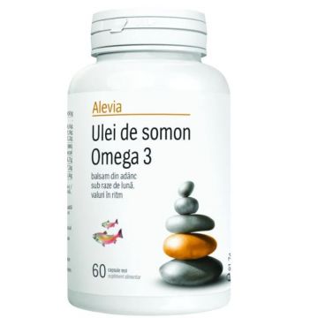 Ulei de somon Omega 3, 60 capsule, Alevia