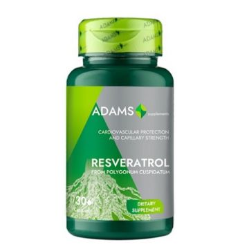 adams vision resveratrol 50mg ctx30 cps