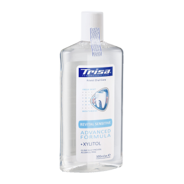 Apa de gura Revital Sensitive +Xylitol, 500 ml, Trisa
