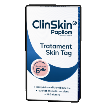 Clinskin Papilom tratament skin tag, 1 bucata, Zdrovit