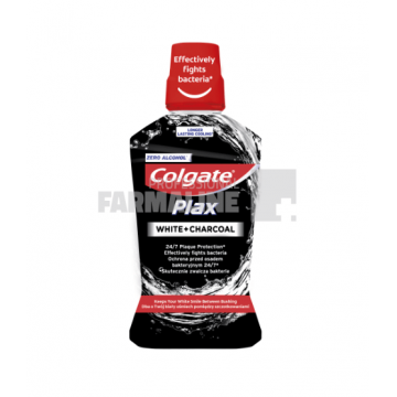 Colgate Plax White + Charcoal Apa de gura 500 ml