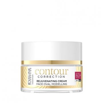 Crema de intinerire si modelare a ovalului facial Contour Correction Eveline Cosmetics 60+ , 50 ml