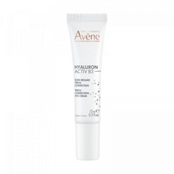 Crema de ochi cu tripla actiune Avene Hyaluron Activ B3, 15 ml