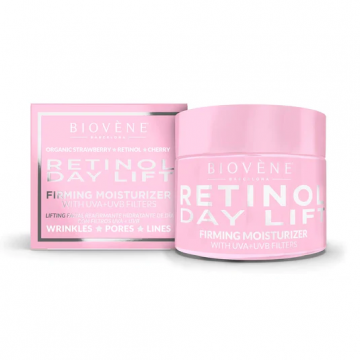 Crema de zi cu filtre UVA+UVB Retinol Day Lift, 50ml, Biovene