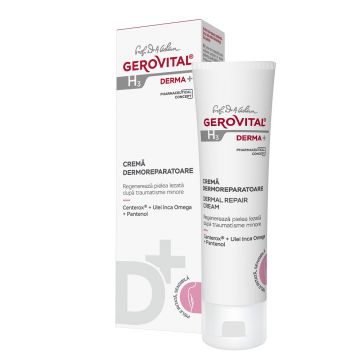 Crema dermoreparatoare Gerovital H3 Derma+ (Concentratie: Tratament pentru fata, Gramaj: 50 ml)