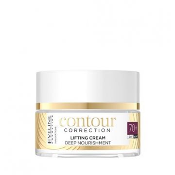 Crema lifting profund hranitoare Contour Correction Eveline Cosmetics 70+, 50 ml