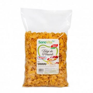 Fulgi de porumb Bruggen, 500 g, Sanovita