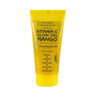 Gel ultra-hidratant pentru fata si corp Vitamin C Mango Glow, 200ml, Biovene