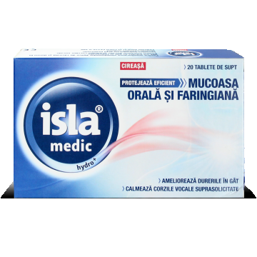 Isla medic Hydro aroma de cirese, 20 tablete de supt, Engelhard Arzneimittel