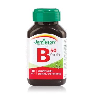 Jamieson Complex de vitamina B 50 mg, 30 comprimate