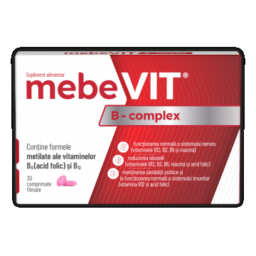 Mebevit B Complex, 30 comprimate filmate, Zdrovit