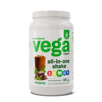 Proteina vegetala cu aroma de ciocolata si menta All-In-One Shake, 678g, Vega
