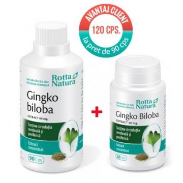 rotta ginkgo biloba extract 60mg ctx90 cps+30 cps promo
