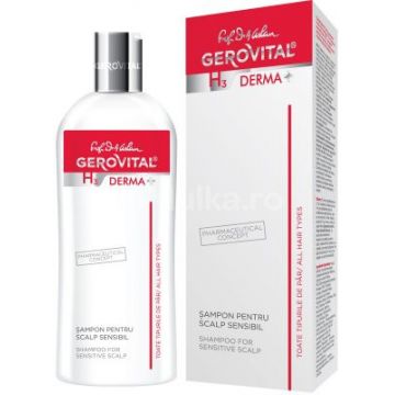 Sampon pentru scalp sensibil Gerovital H3 Derma+ (Concentratie: Sampon, Gramaj: 200 ml)