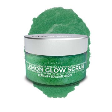 Scrub pentru corp cu lamaie Lemon Glow, 200g, Biovene