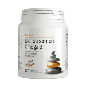 Ulei de somon Omega 3, 120 capsule, Alevia