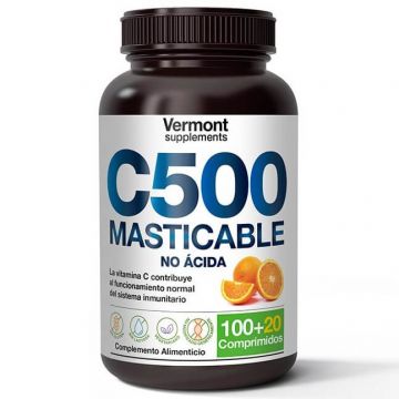 Vitamina C500 alcalina, 120 comprimate, Vermont
