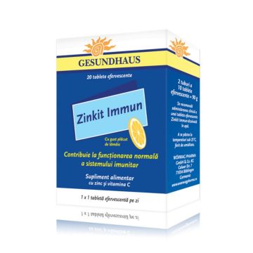 Zinkit Immun, 20 tablete efervescente