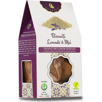 Biscuiti cu lavanda si mei, 130g, Ambrozia