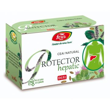 Ceai Protector Hepatic D151, 20 plicuri, Fares