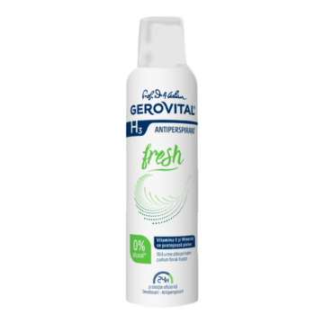 Deodorant Antiperspirant Fresh H3, 150 ml, Gerovital