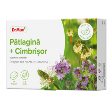 Dr.Max Drajeuri cu patlagina si cimbrisor, 24 drejuri