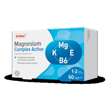 Dr. Max Magnesium Complex Active, 60 comprimate filmate