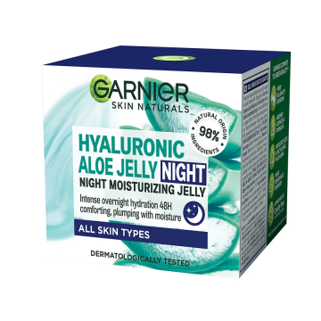 Gel hidratant de noapte Skin Naturals Hyaluronic Aloe Jelly Night, 50ml, Garnier
