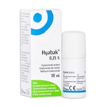 Hyabak colir 0.15% solutie lentile contact, 10ml