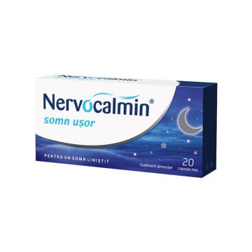 Nervocalmin somn usor, 20 capsule, Biofarm