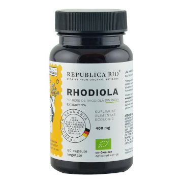 Rhodiola ecologica 60 capsule, Republica BIO