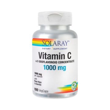 Secom Vitamin C 1000 mg, pentru imunitate, 100 capsule
