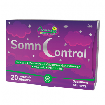 SomnControl, 20 comprimate, Naturalis