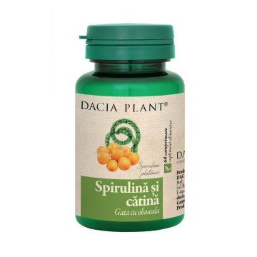 Spirulina si catina, 60 capsule, Dacia Plant