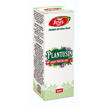 Spray pentru gat Plantusin, 20ml, Fares