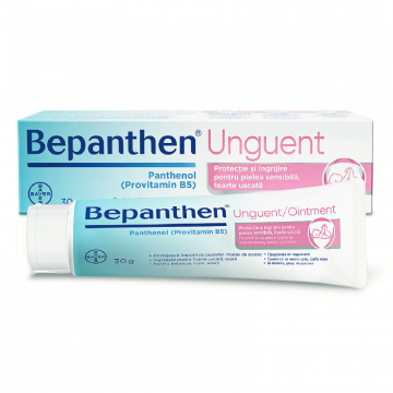 Unguent impotriva iritatiilor de scutec Bepanthen, 5%, 30 g, Bayer