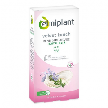 Benzi Depilatoare fata Velvet Touch, 2*10 bucati, Elmiplant