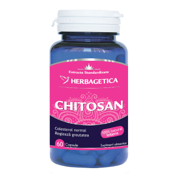 Chitosan, 60 capsule, Herbagetica