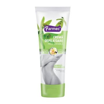 Crema depilatoare vanilie, piele sensibila, 150 ml