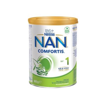 Formula de lapte praf NAN Comfortis 1, de la nastere, 800 g, Nestle