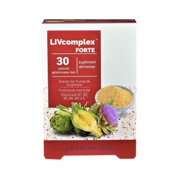 Livcomplex forte, 30 capsule moi, hepatoprotector