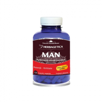 Man zen forte, 120 capsule, Herbagetica