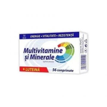 Multivitamine si minerale + luteina, 56 comprimate