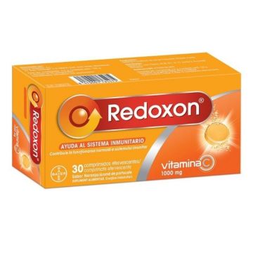 Redoxon vitamina C 1000 mg aroma de portocale, 30 comprimate efervescente