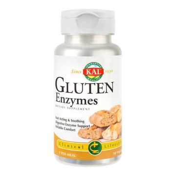 Secom Gluten Enzymes, 30 capsule vegetale, digestie usoara