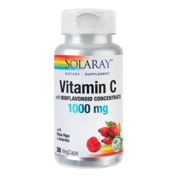 Secom Vitamin C 1000 mg, pentru cresterea imunitatii, 30 capsule