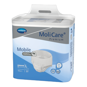Slip pentru incontinenta urinara L Molicare Mobile, 14 bucati, Hartmann