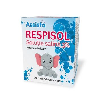 Assista Respisol Solutie salina 3% x 20 unidoze x 5 ml