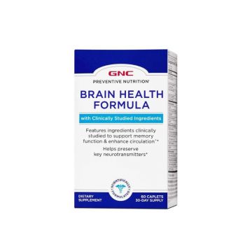 Brain Health, Formula Pentru Sanatatea Sistemului Nervos, 60 tablete, GNC