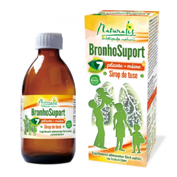BronhoSuport 7 plante + miere, 100 ml, Naturalis